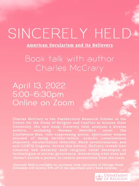 Sincerely Held: American Secularism and Its Believers