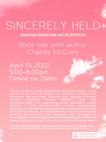 Sincerely Held: American Secularism and Its Believers
